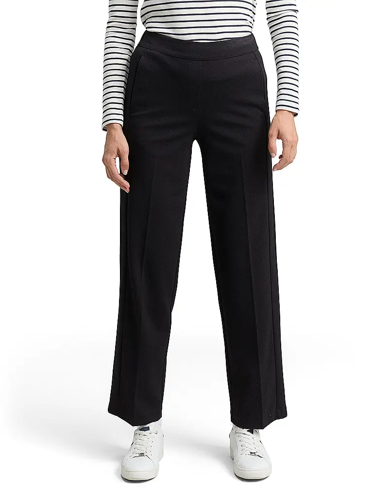TOM TAILOR | Businesshose Straight Fit | Nero