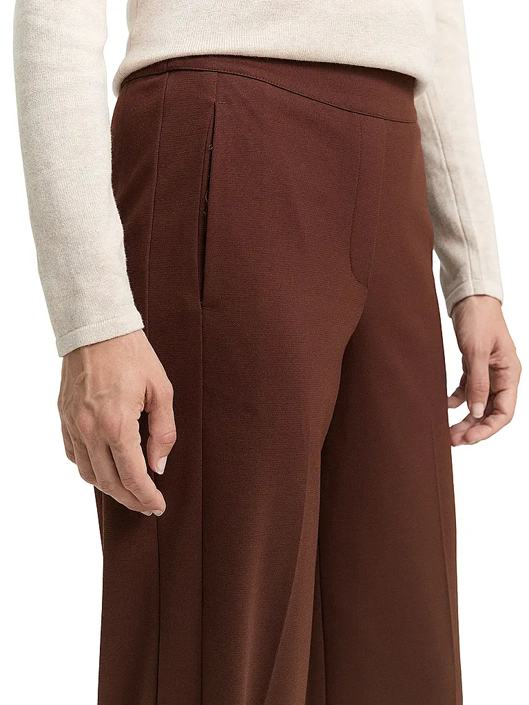 TOM TAILOR | Businesshose Straight Fit | Marrone