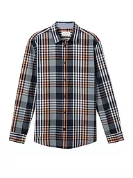 TOM TAILOR | Hemd Regular Fit | Blu scuro