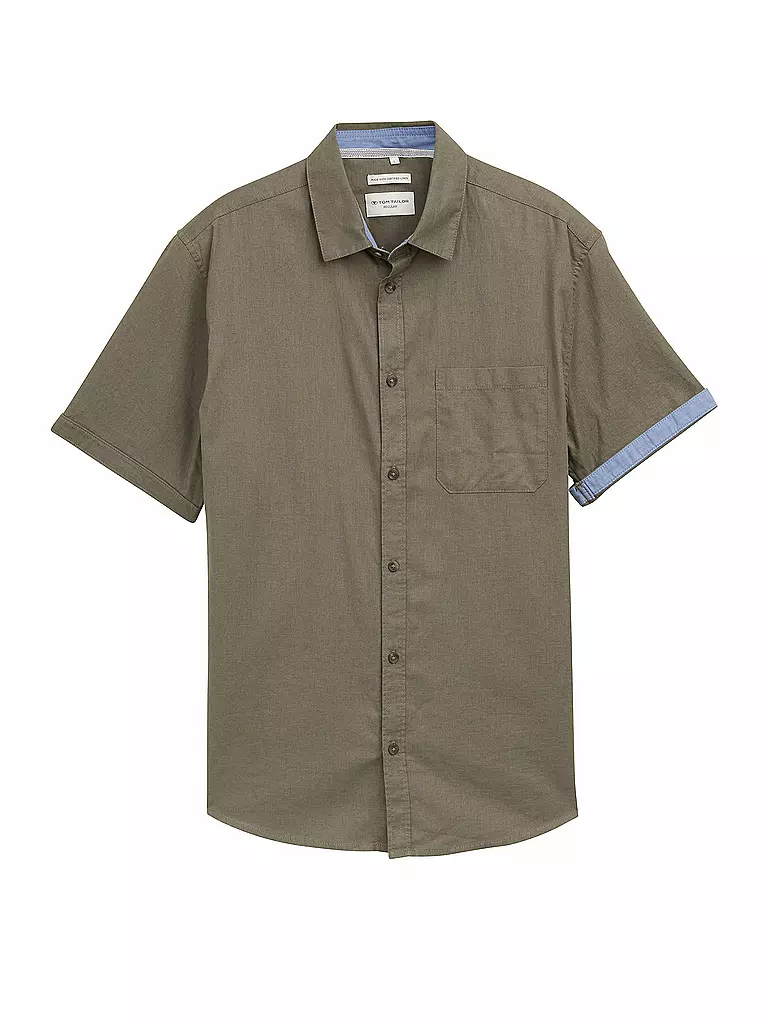TOM TAILOR | Camicia Regular Fit | Oliva