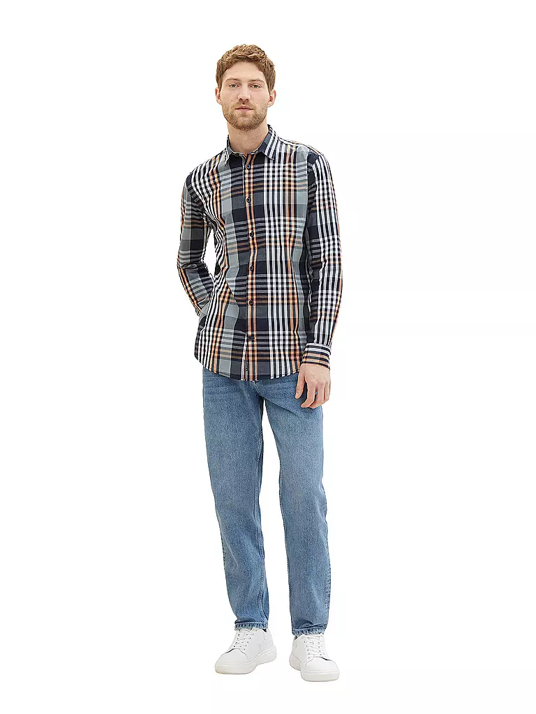 TOM TAILOR | Camicia Regular Fit | Blu scuro