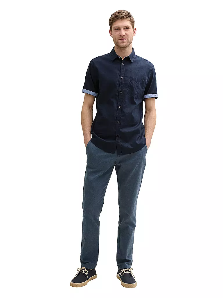 TOM TAILOR | Camicia Regular Fit | Blu scuro