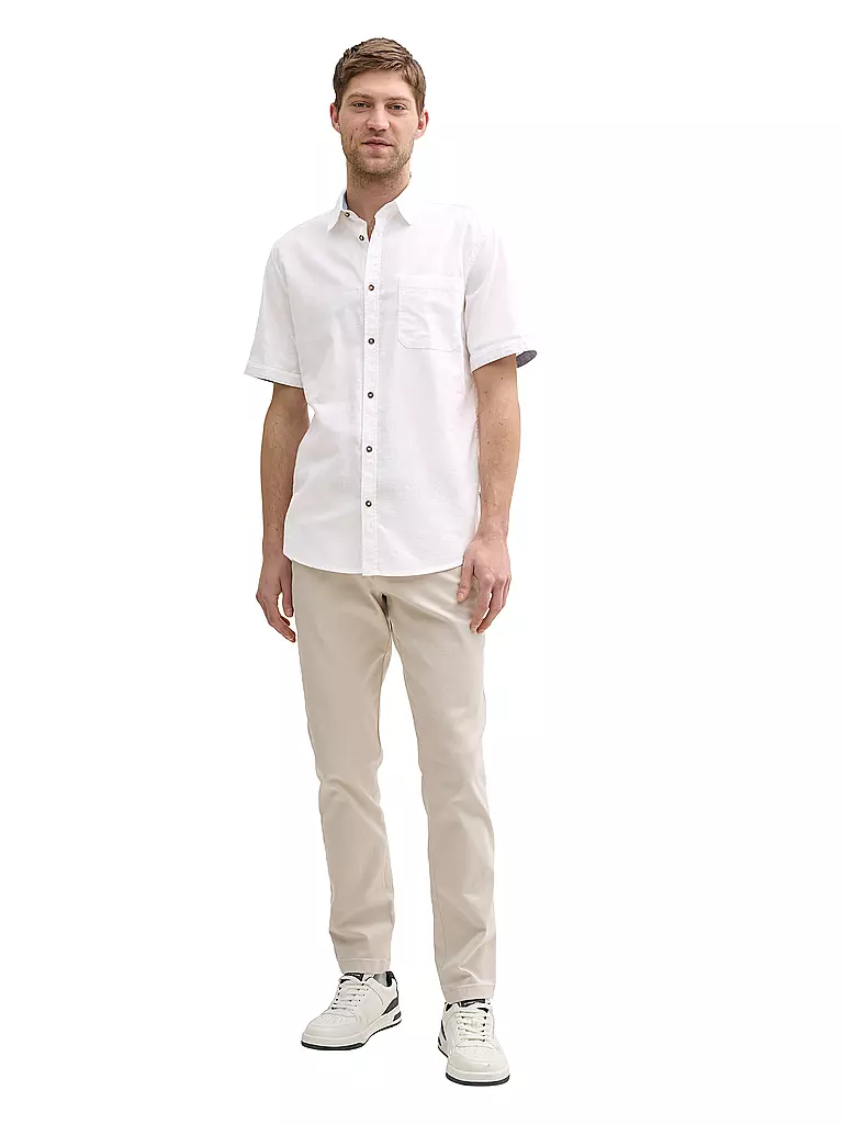 TOM TAILOR | Camicia Regular Fit | Bianco