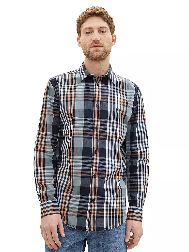 TOM TAILOR | Camicia Regular Fit | Blu scuro