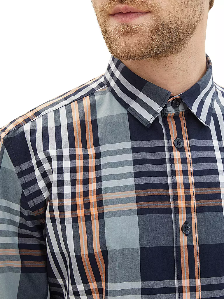 TOM TAILOR | Camicia Regular Fit | Blu scuro