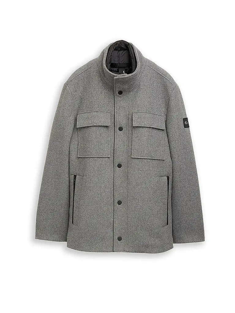 TOM TAILOR | Cappotto 2 in 1 | Grigio chiaro