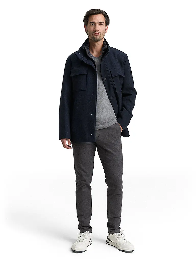 TOM TAILOR | Cappotto 2 in 1 | Blu scuro