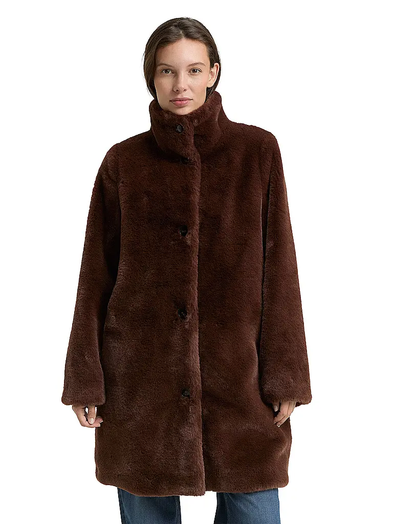 TOM TAILOR | Cappotto in pelliccia sintetica | 