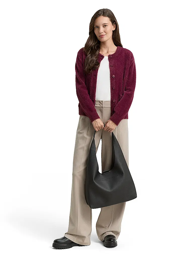 TOM TAILOR | Cardigan | Rosso scuro