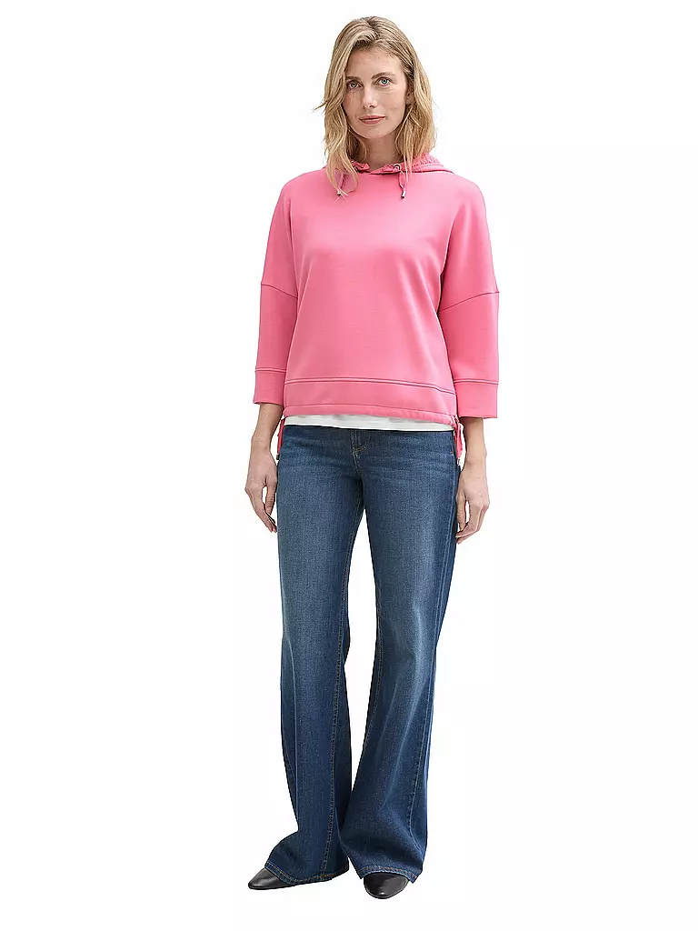 TOM TAILOR | Felpa con cappuccio - Hoodie | Rosa