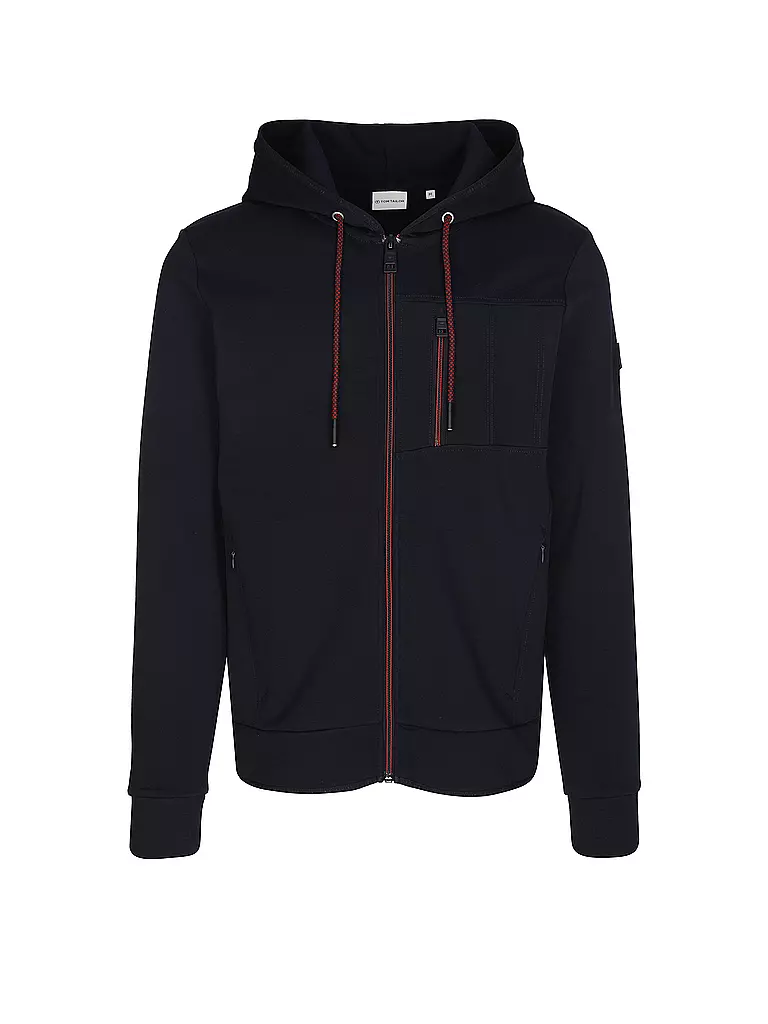 TOM TAILOR | Felpa con cappuccio | Blu scuro