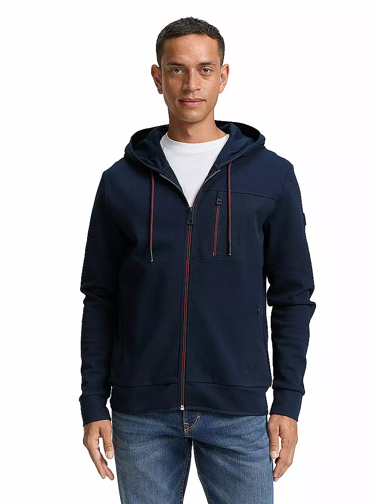 TOM TAILOR | Felpa con cappuccio | Blu scuro