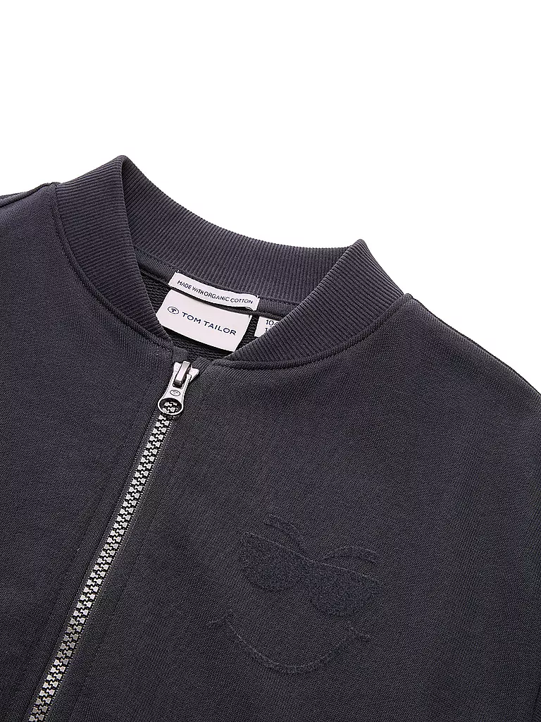 TOM TAILOR | Felpa con zip da bambino | Grigio