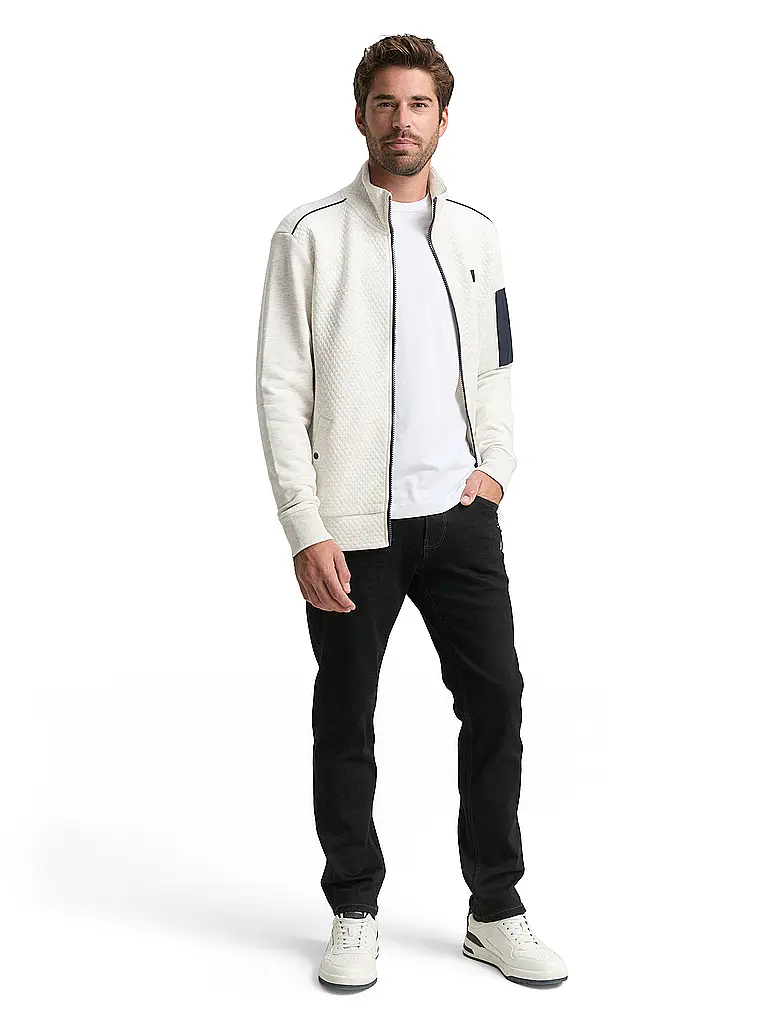 TOM TAILOR | Felpa con zip | Crema