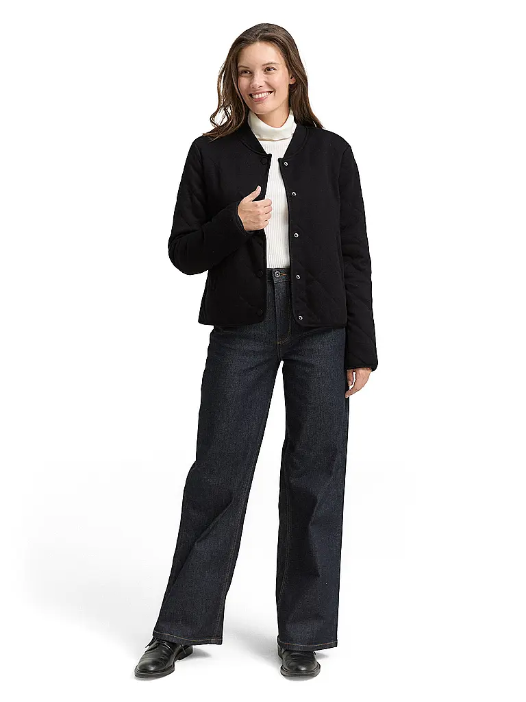 TOM TAILOR | Felpa con zip | Nero