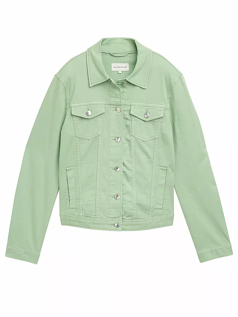 TOM TAILOR | Giacca di jeans | Verde chiaro