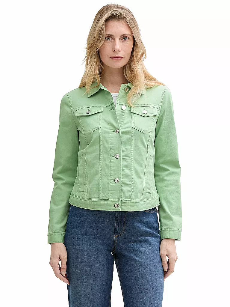 TOM TAILOR | Giacca di jeans | Verde chiaro