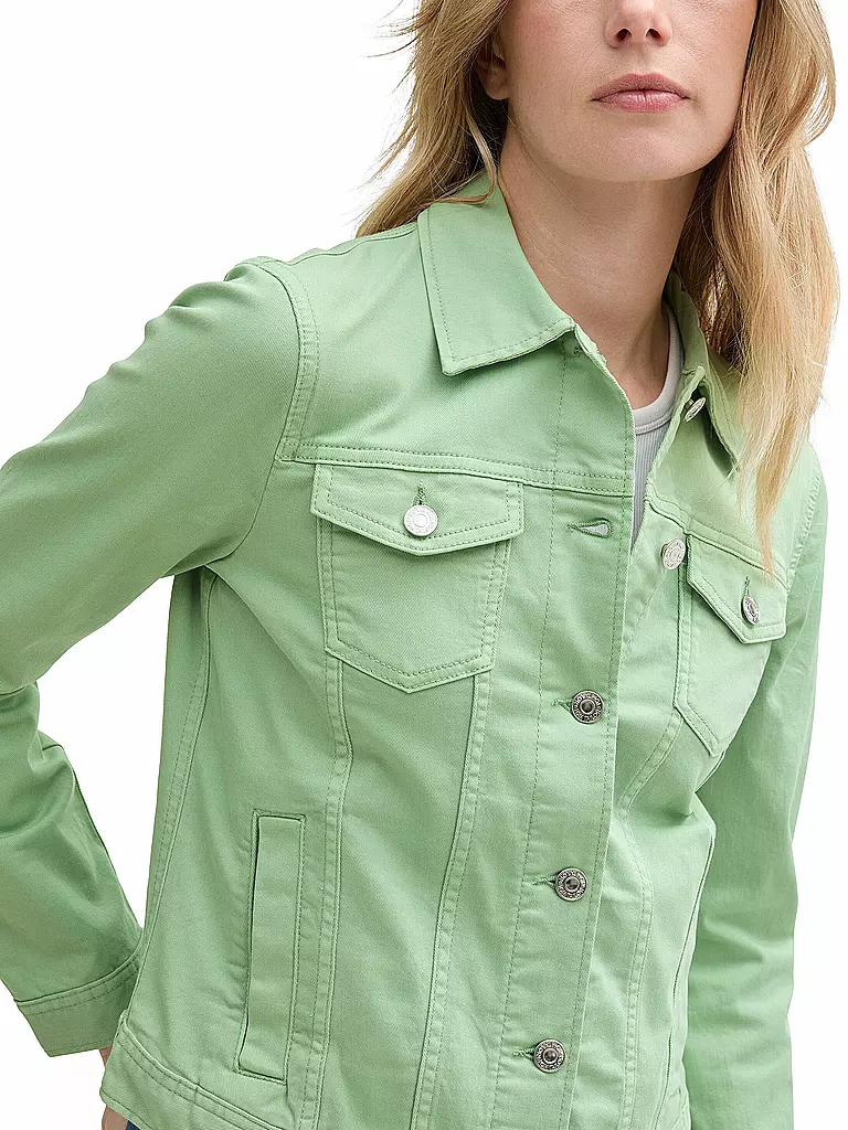 TOM TAILOR | Giacca di jeans | Verde chiaro