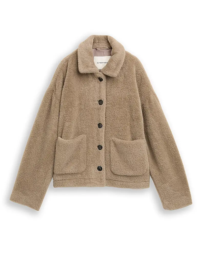 TOM TAILOR | Giacca effetto pelliccia | Beige