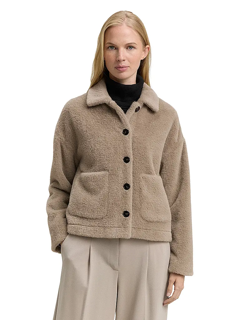 TOM TAILOR | Giacca effetto pelliccia | 