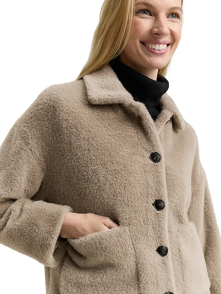 TOM TAILOR | Giacca effetto pelliccia | 