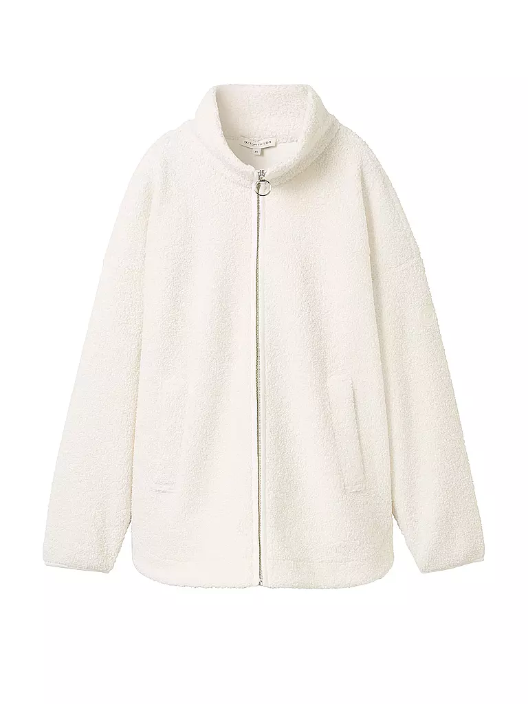 TOM TAILOR | Giacca in felpa | Bianco
