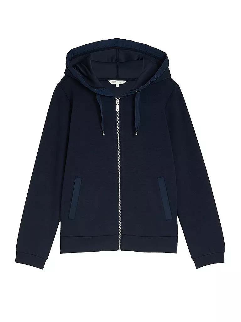 TOM TAILOR | Giacca in felpa | Blu scuro