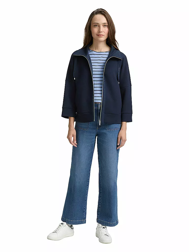 TOM TAILOR | Giacca in felpa | Blu scuro