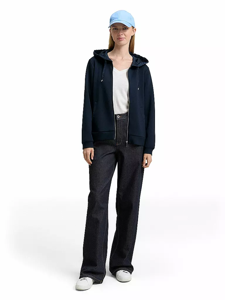 TOM TAILOR | Giacca in felpa | Blu scuro