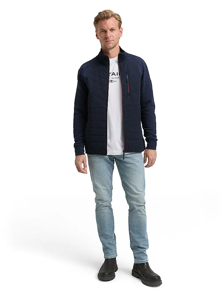TOM TAILOR | Giacca in felpa | Blu scuro