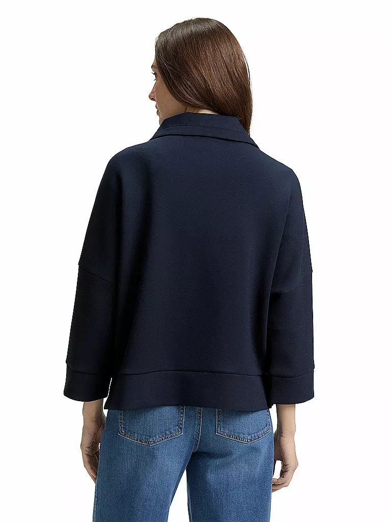 TOM TAILOR | Giacca in felpa | Blu scuro