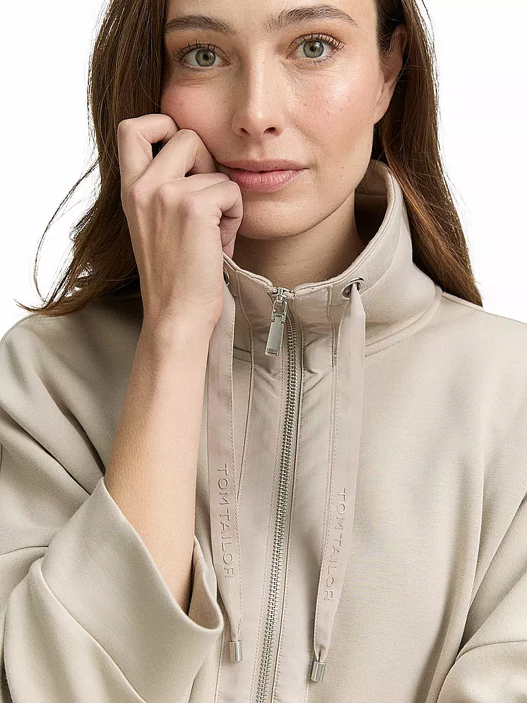 TOM TAILOR | Giacca in felpa | Beige