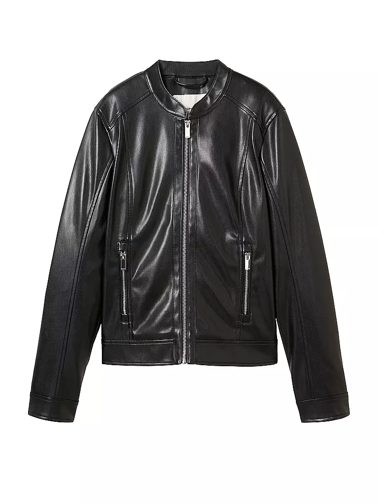 TOM TAILOR | Giacca in similpelle | Nero