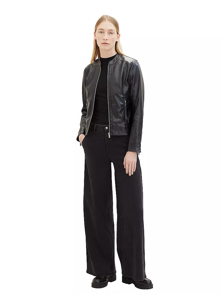 TOM TAILOR | Giacca in similpelle | Nero