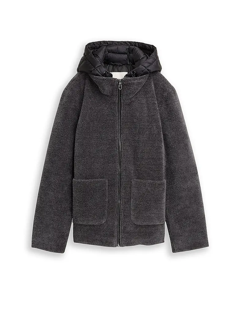 TOM TAILOR | Giacca trapuntata ibrida | Grigio