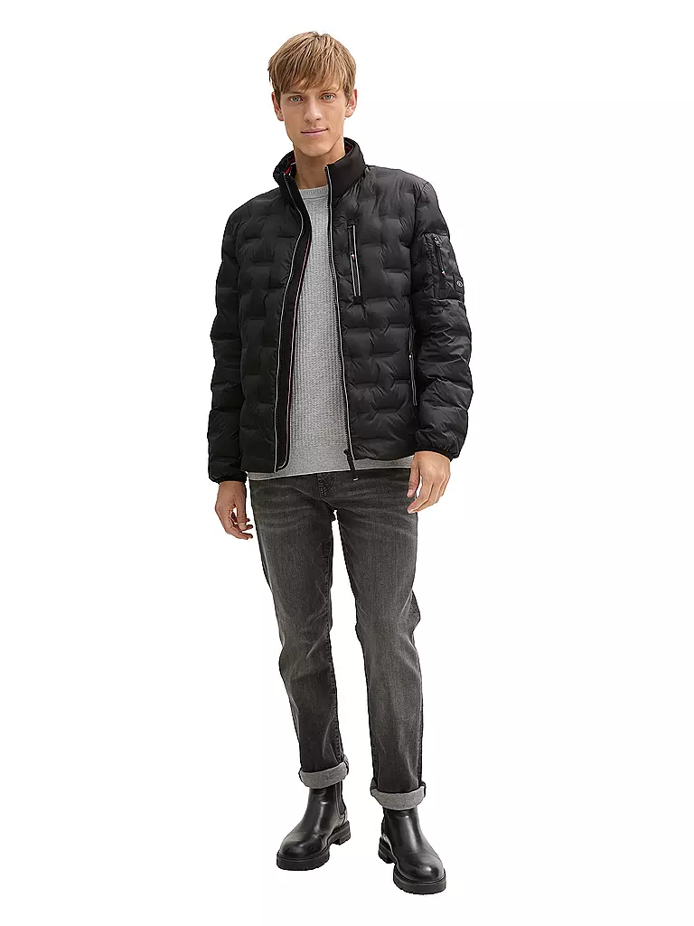 TOM TAILOR | Giacca trapuntata leggera | Nero