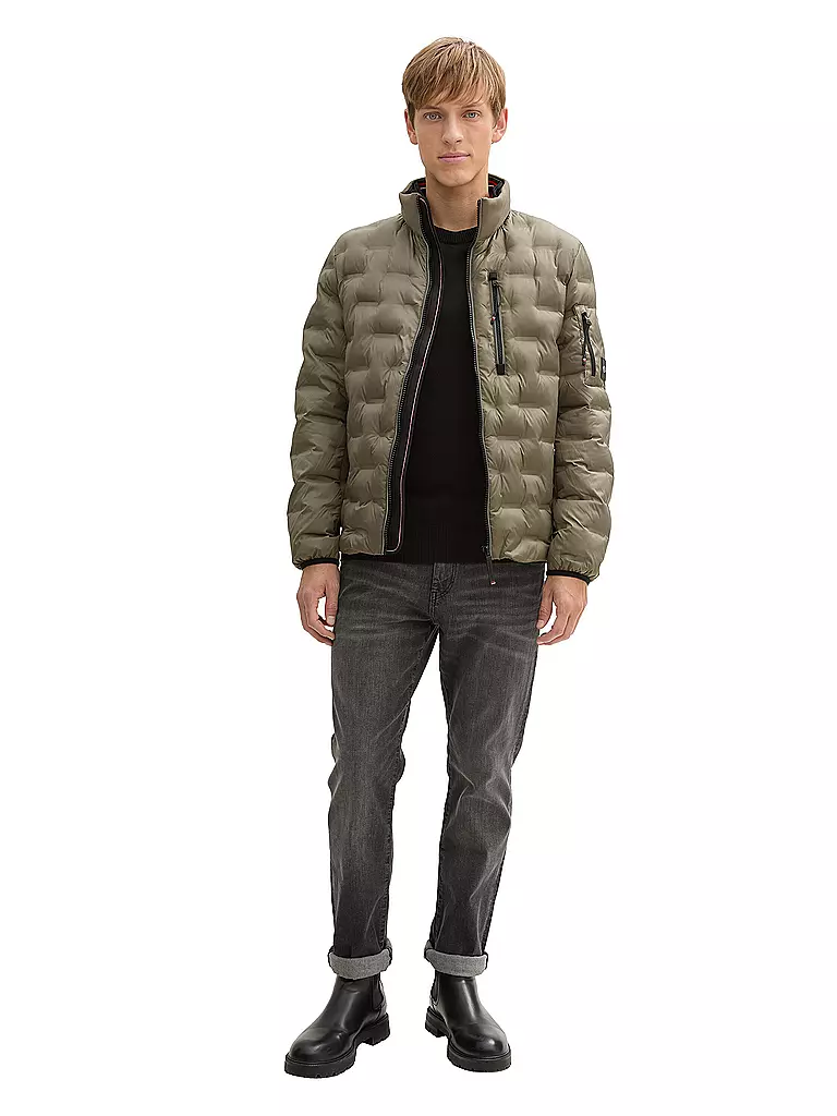 TOM TAILOR | Giacca trapuntata leggera | Oliva
