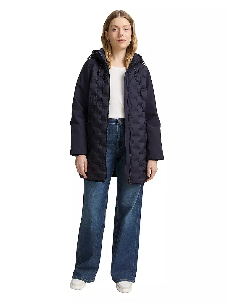 TOM TAILOR | Giacca trapuntata leggera | Blu scuro