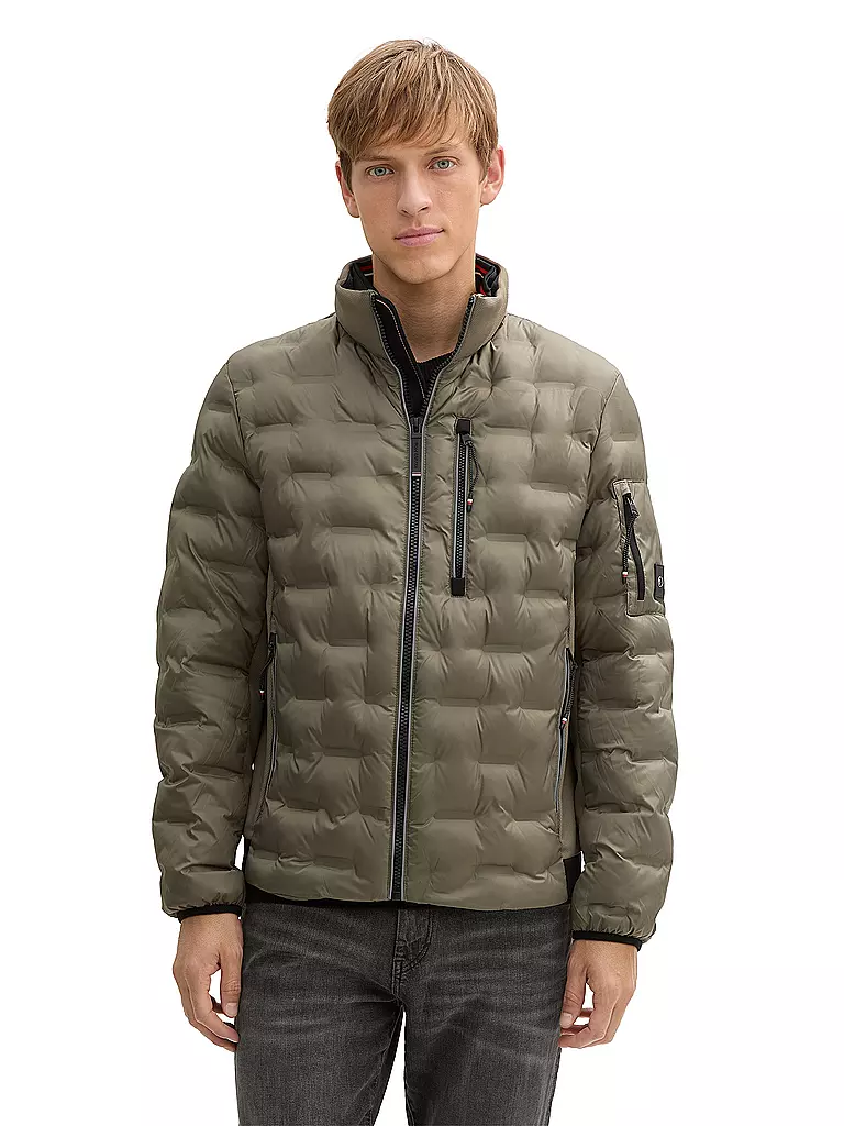 TOM TAILOR | Giacca trapuntata leggera | Oliva