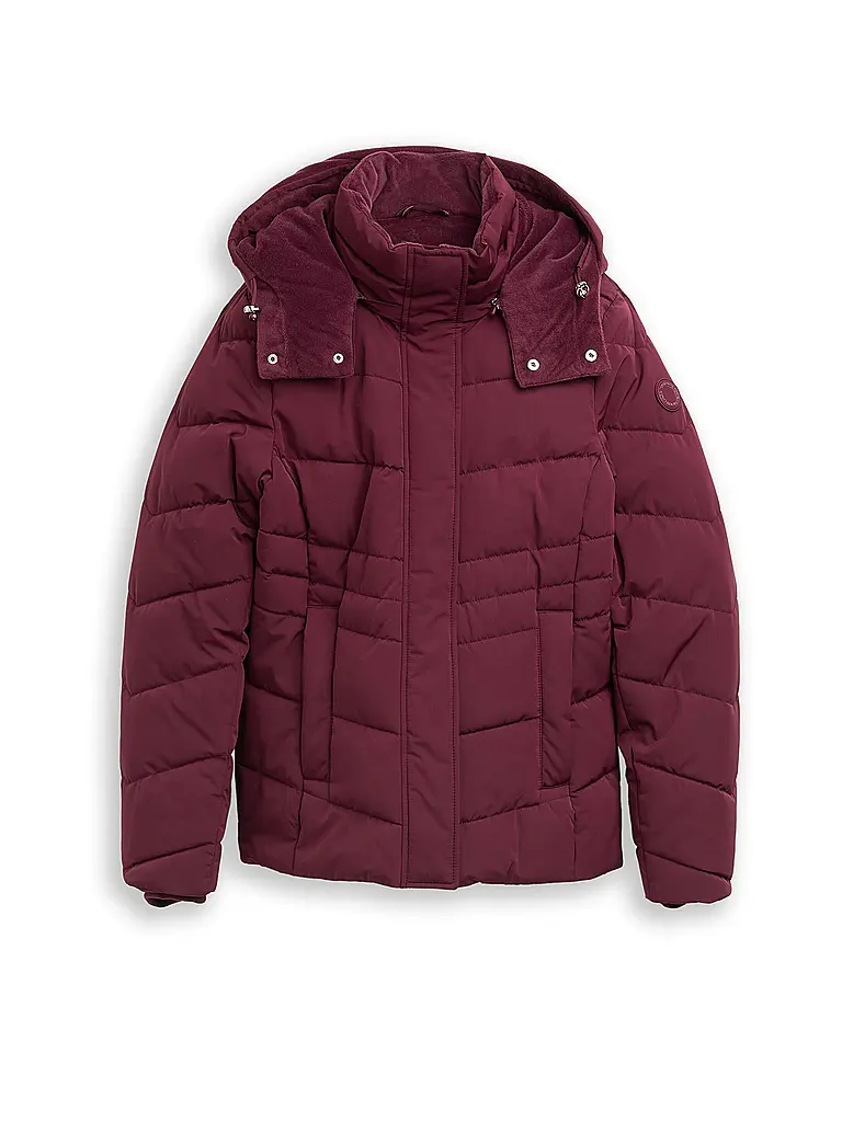 TOM TAILOR | Giacca trapuntata | Rosso scuro