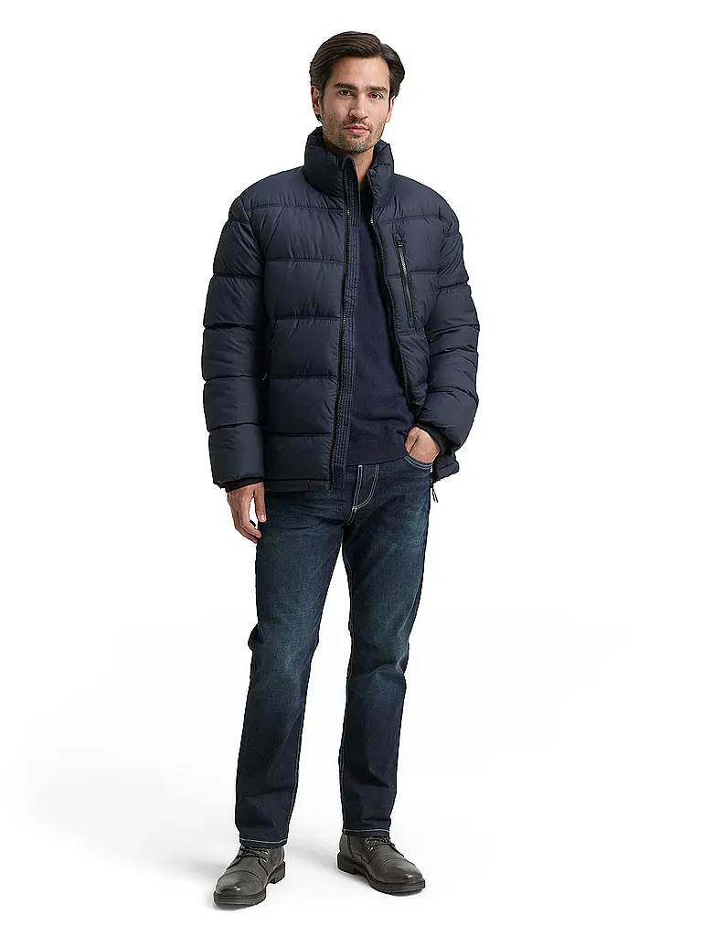 TOM TAILOR | Giacca trapuntata | Blu scuro