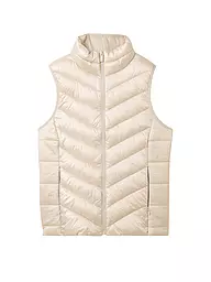 TOM TAILOR | Gilet trapuntato | Beige