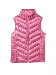 TOM TAILOR | Gilet trapuntato | Fucsia