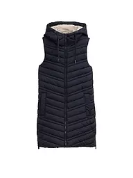 TOM TAILOR | Gilet trapuntato | Blu scuro