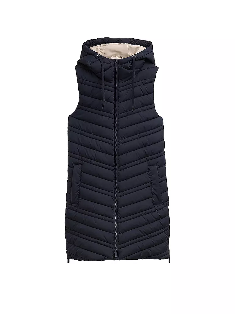 TOM TAILOR | Gilet trapuntato | Blu scuro