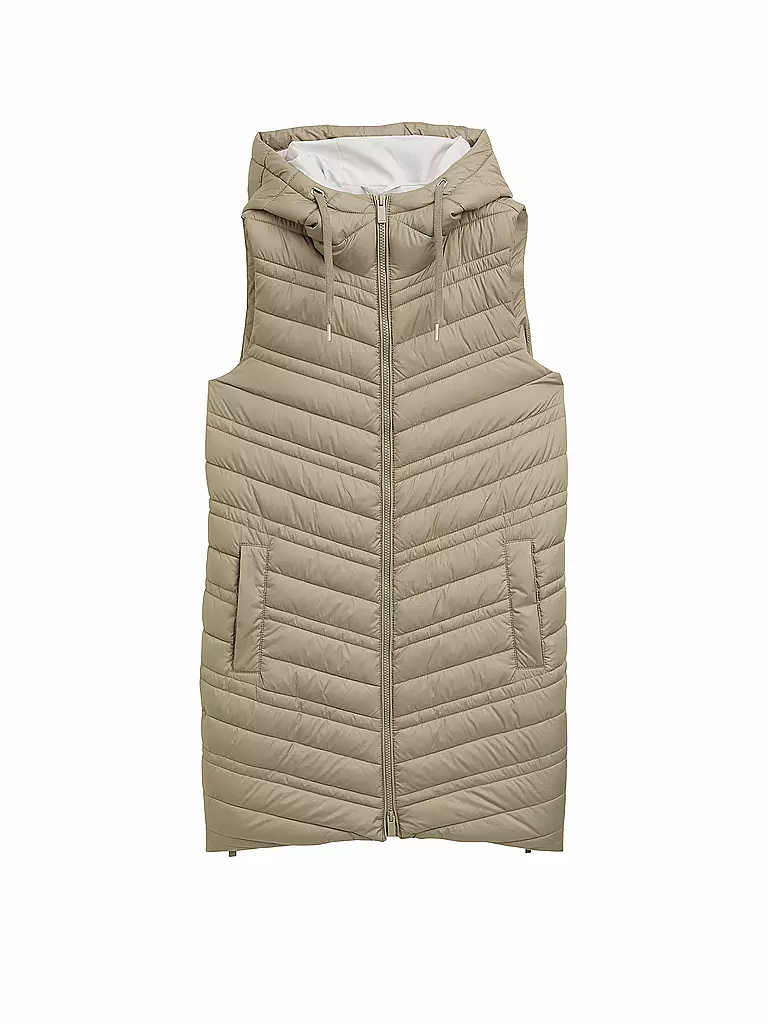 TOM TAILOR | Gilet trapuntato | Oliva