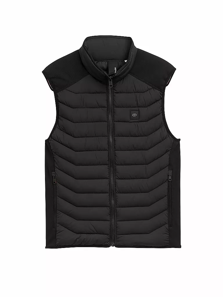 TOM TAILOR | Gilet trapuntato | Nero