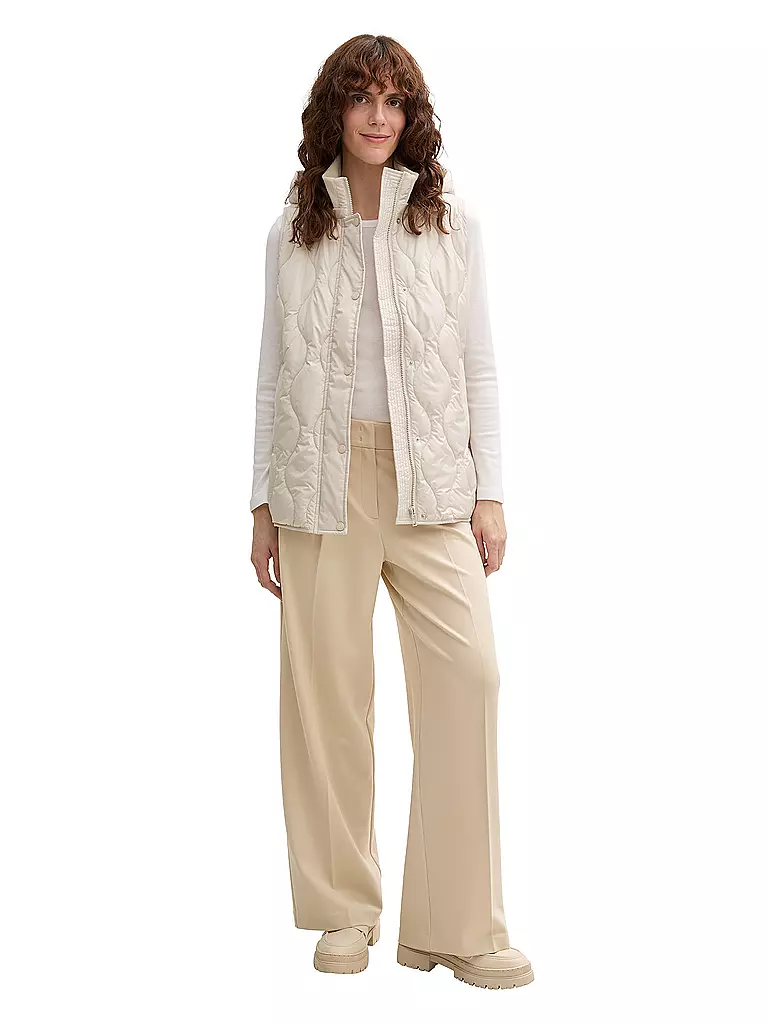 TOM TAILOR | Gilet trapuntato | Beige