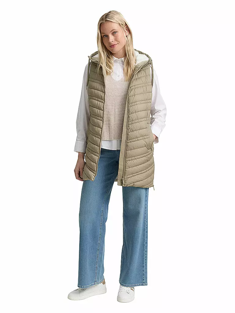 TOM TAILOR | Gilet trapuntato | Oliva