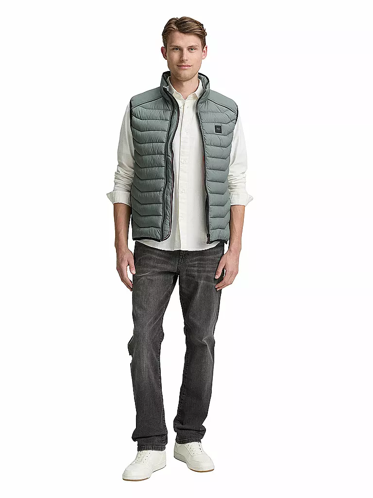 TOM TAILOR | Gilet trapuntato | Verde